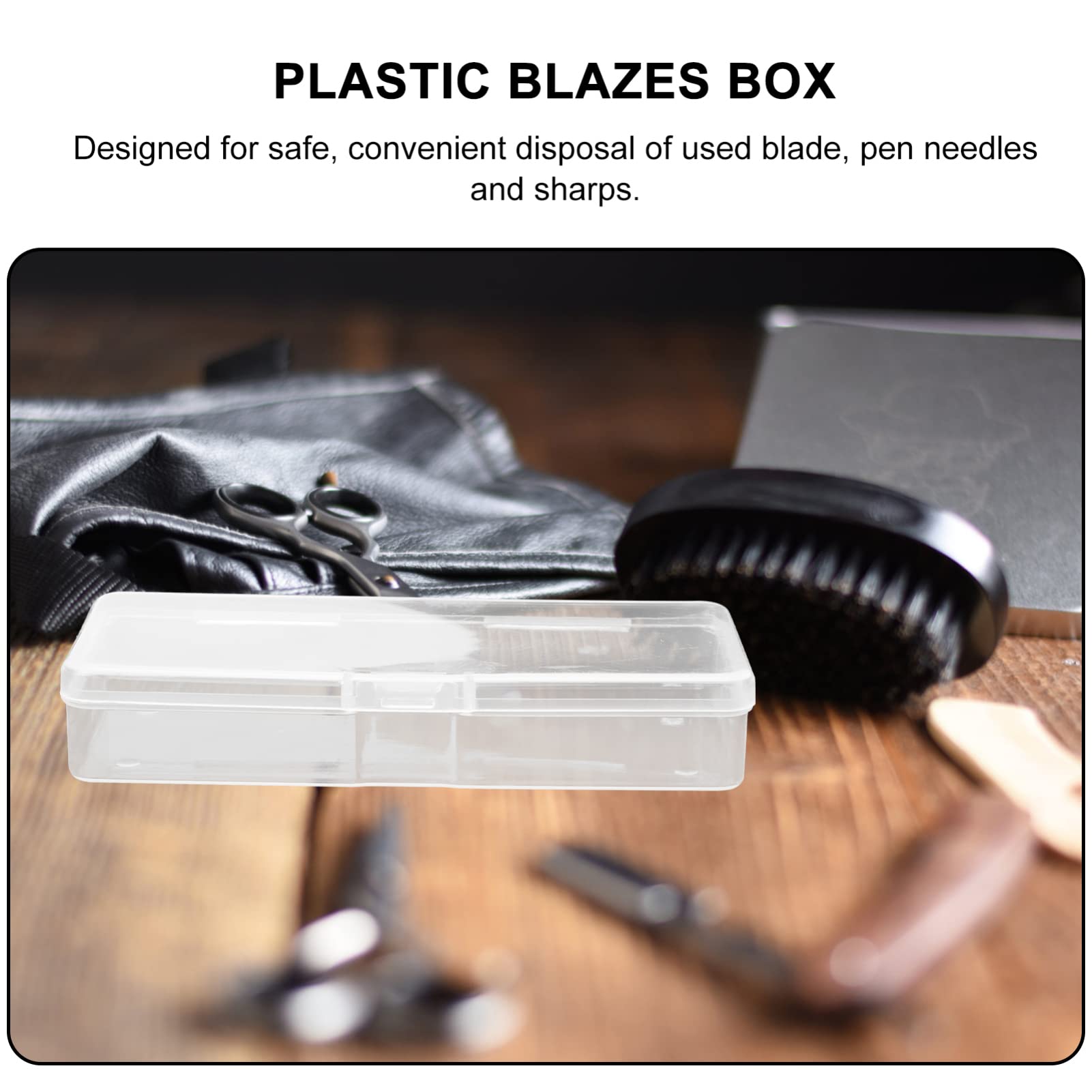 10-Pack Razor Blade Disposal Case - Safe & Secure Blade Holder Container for Used Razors - Perfect for Home, Salon, Barber Shop, and Travel Use