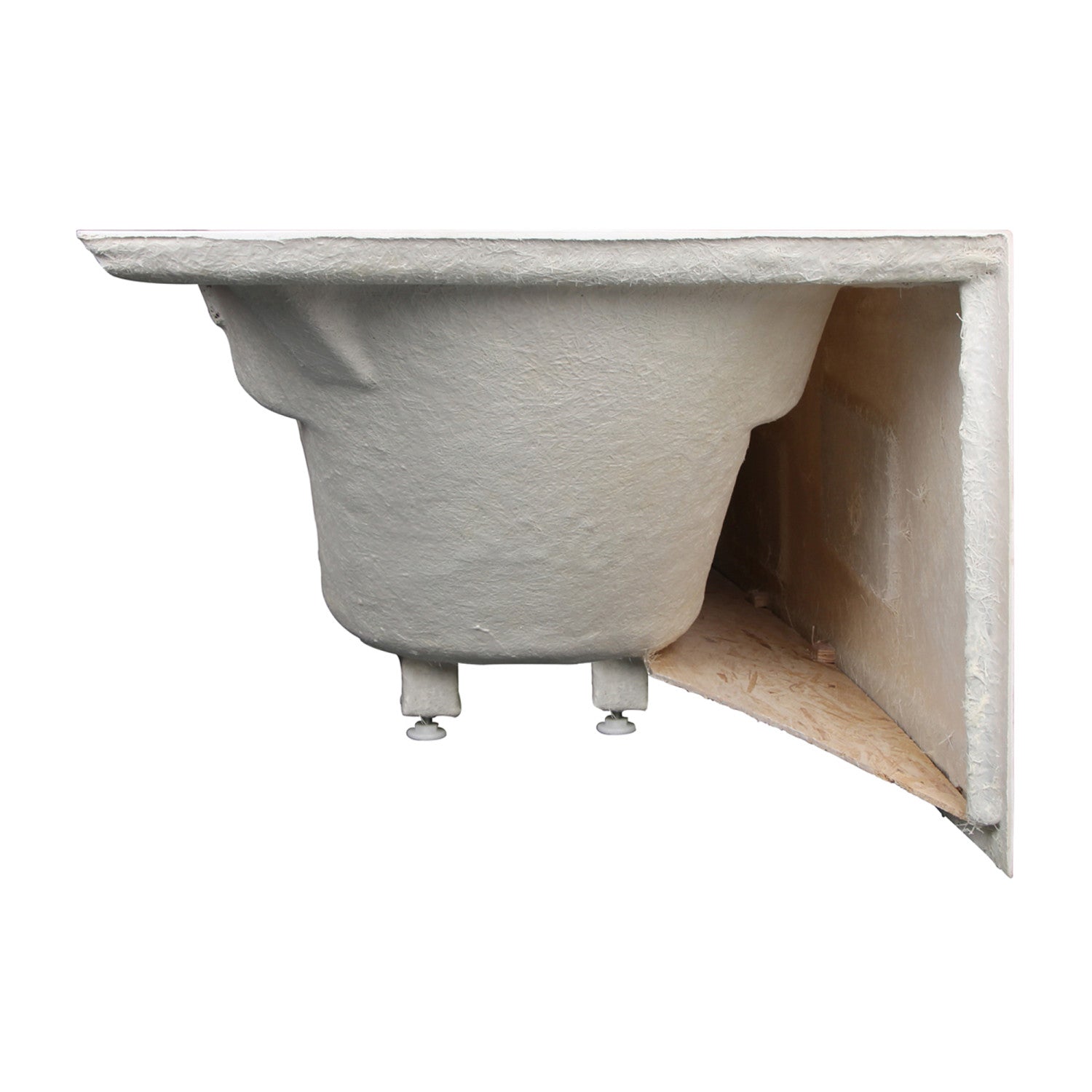 Aqua Eden VTAP603022R 60-Inch Acrylic Rectangular 3-Wall Alcove Bathtub with Anti-Slip Surface & Right-Hand Drain - Glossy White - Perfect for Modern Bathrooms & Spa-Like Relaxation