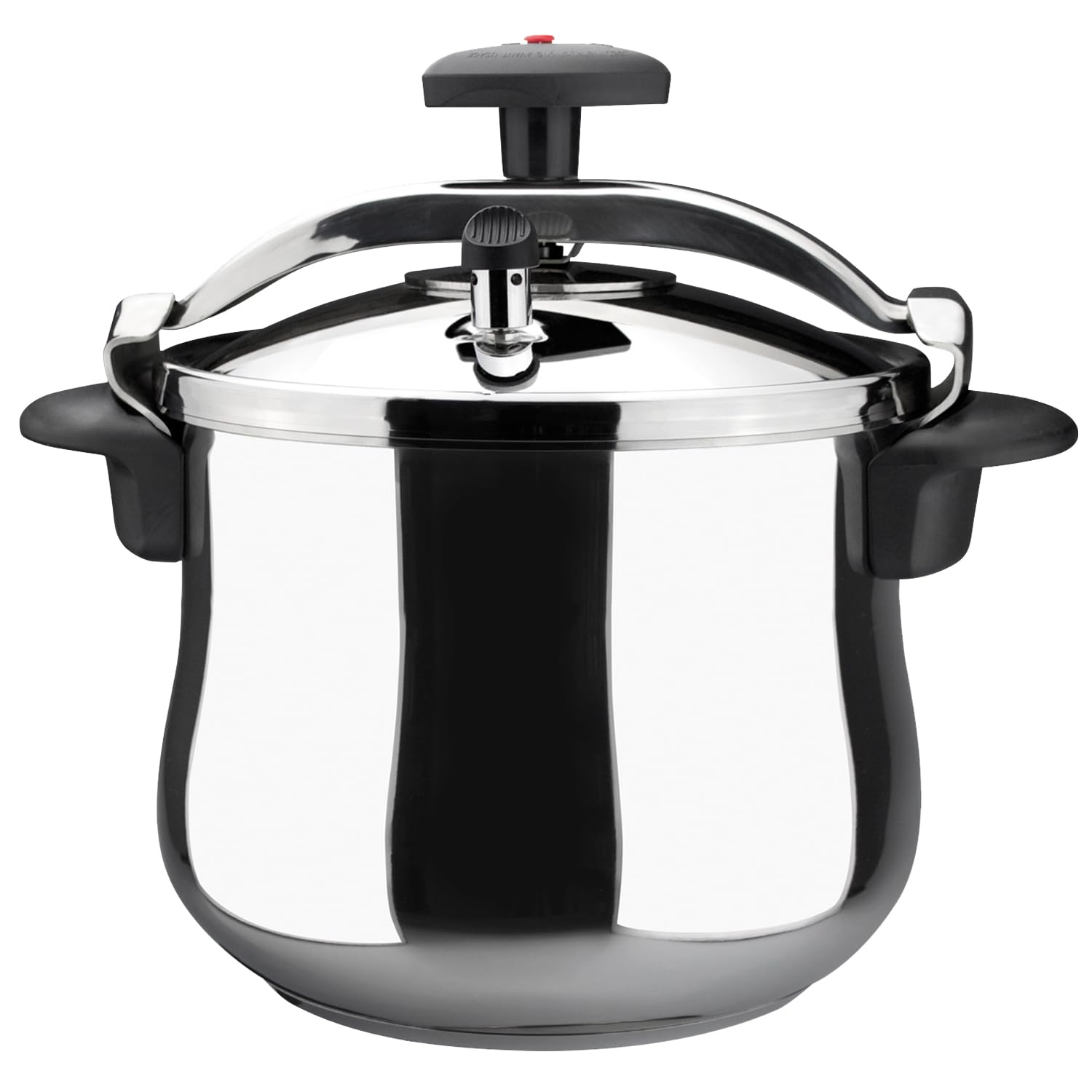 MAGEFESA 8.4 Quart Stainless Steel Pressure Cooker with Rounded Bottom - 18/10 Induction Compatible, 3 Safety Systems, 8 PSI - Perfect for Home Cooking, Canning & Meal Prep