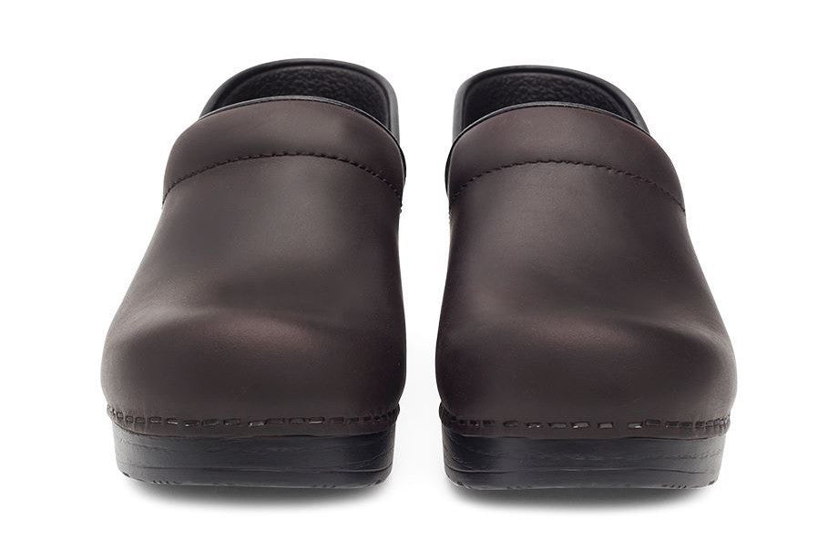 Dansko Professional Oiled Leather Clogs for Women - Slip Resistant Work Shoes for Nurses, Chefs & Healthcare Workers - Comfortable Support for All-Day Wear in Hospitals & Kitchens