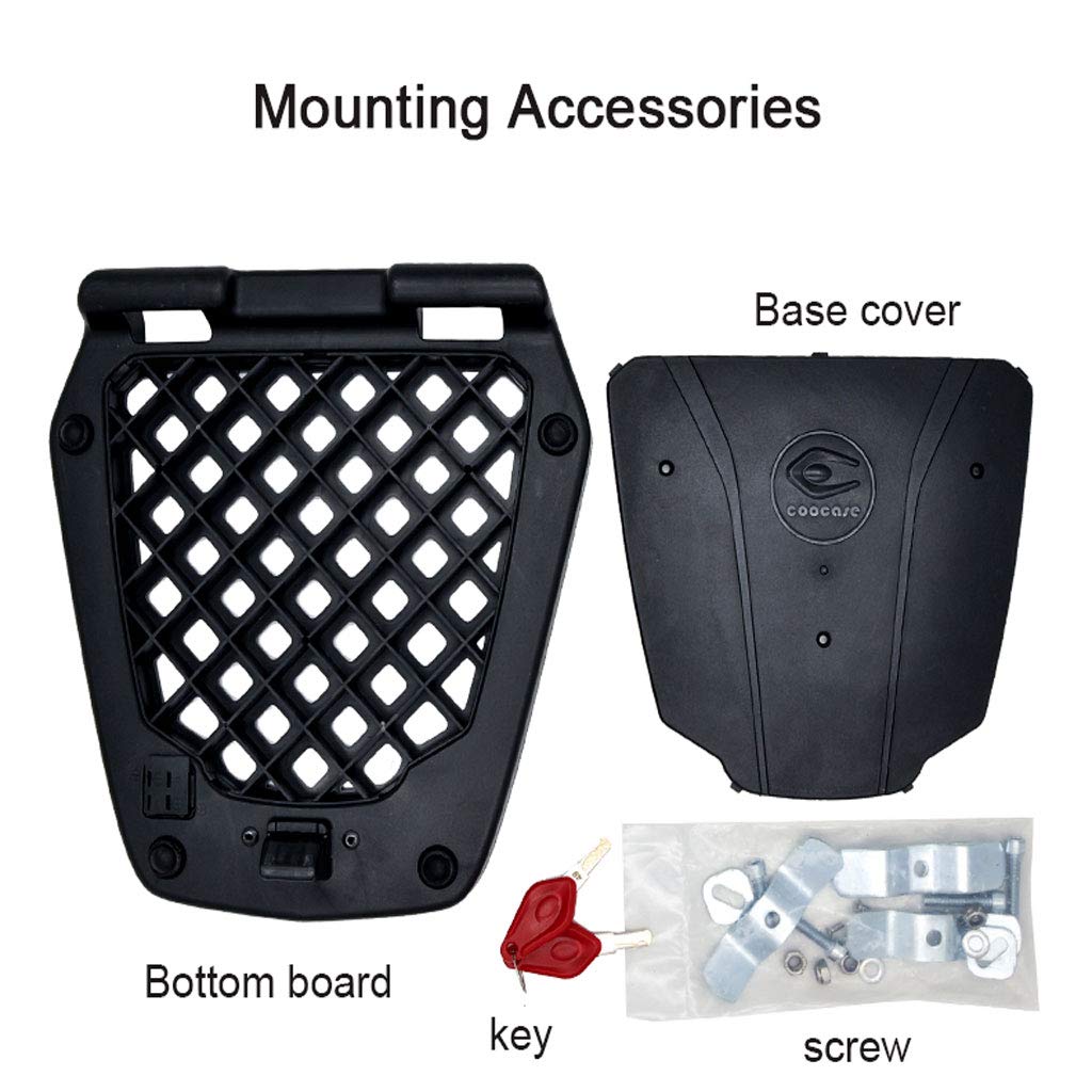 28L Black Motorcycle Trunk Storage Box - Waterproof Scooter Luggage Carrier with Top Lock for Travel & Touring | Perfect for Commuting, Road Trips & Adventure Riding