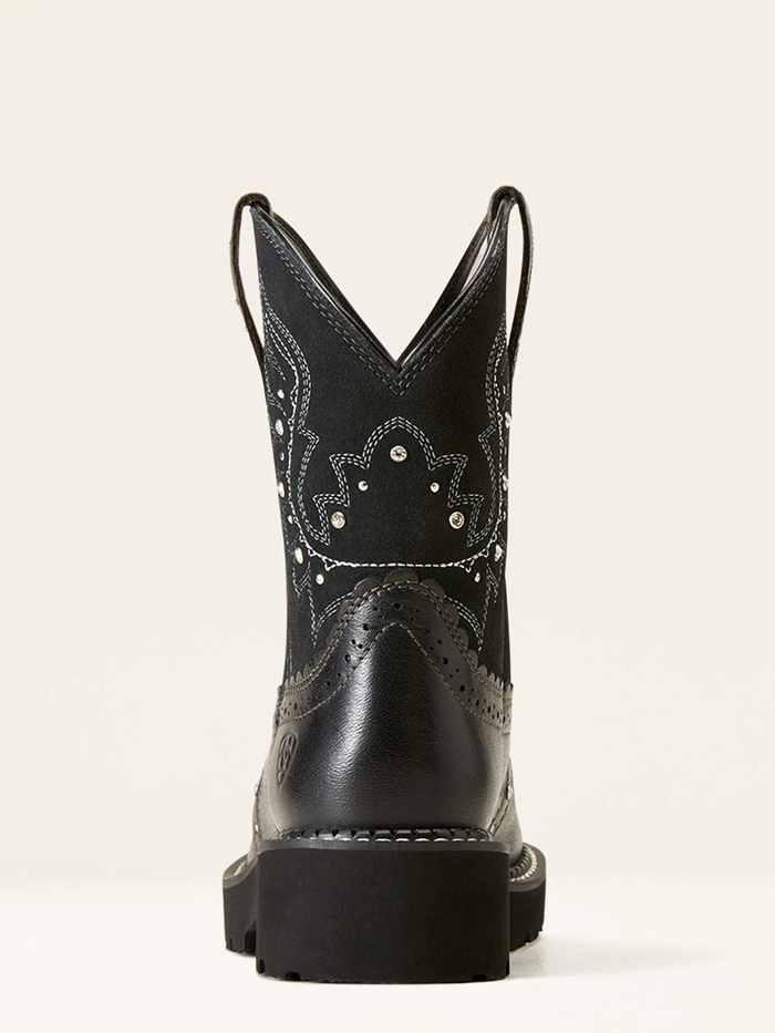 Ariat Women's Fatbaby Gembaby Western Boots - Madison Avenue Metallic Onyx (Style 10047011) | Comfortable Cowgirl Boots for Country Dancing, Rodeo & Western Fashion