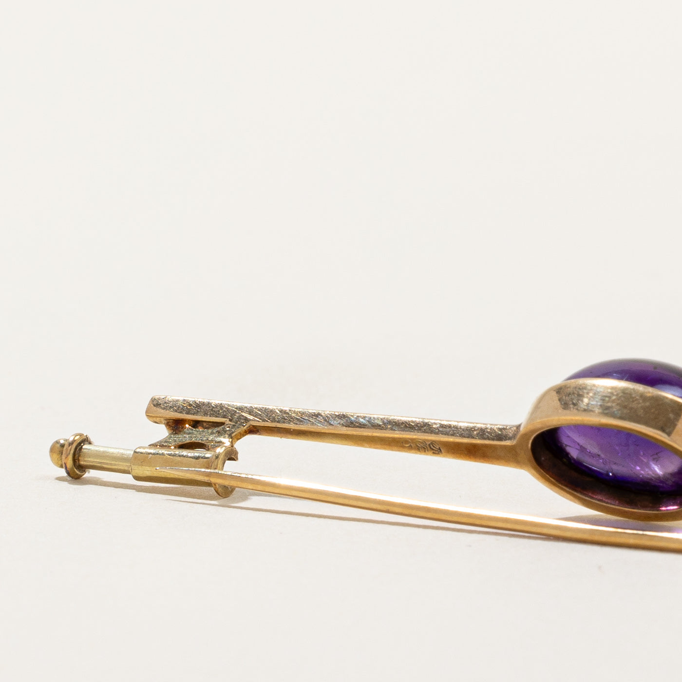 3.55ct Natural Amethyst Brooch for Women - Elegant Purple Crystal Jewelry Gift for Weddings, Parties & Special Occasions