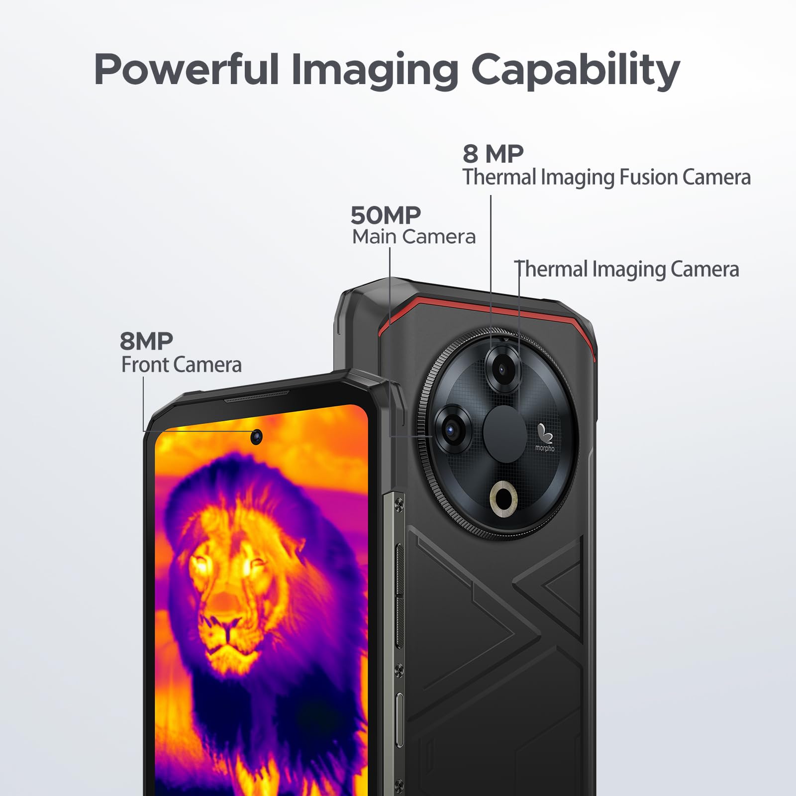 DOOGEE Fire 6 Rugged Smartphone - 6.56