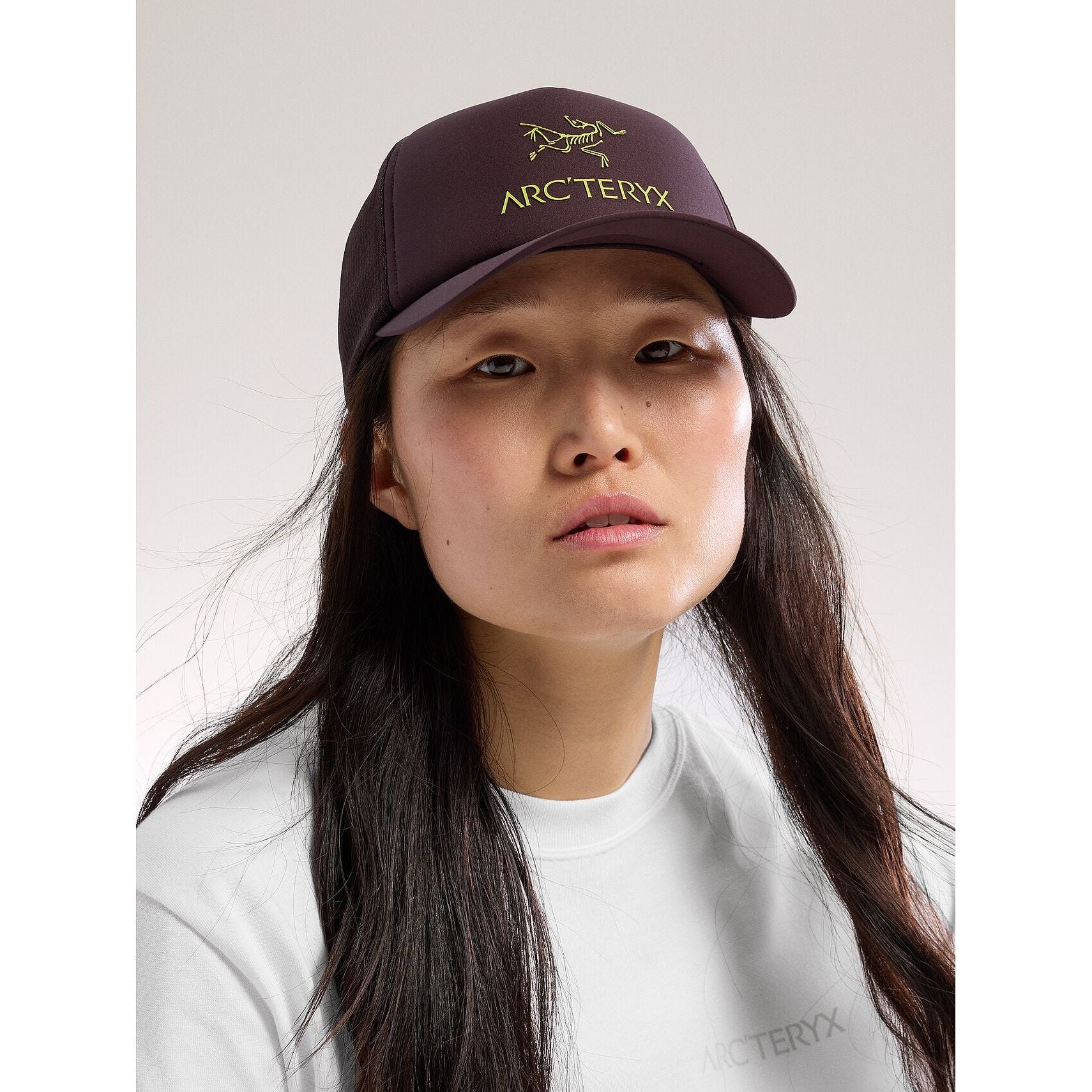 Arc'teryx Bird Word Trucker Curved Hat - Stylish Outdoor Baseball Cap for Hiking, Camping & Travel - Adjustable Snapback Hat for Men & Women