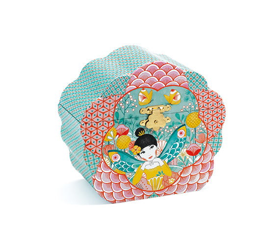 Flower Melody Music Box - Elegant Handcrafted Wooden Musical Jewelry Box with Floral Design | Perfect Gift for Birthdays, Weddings & Home Decor