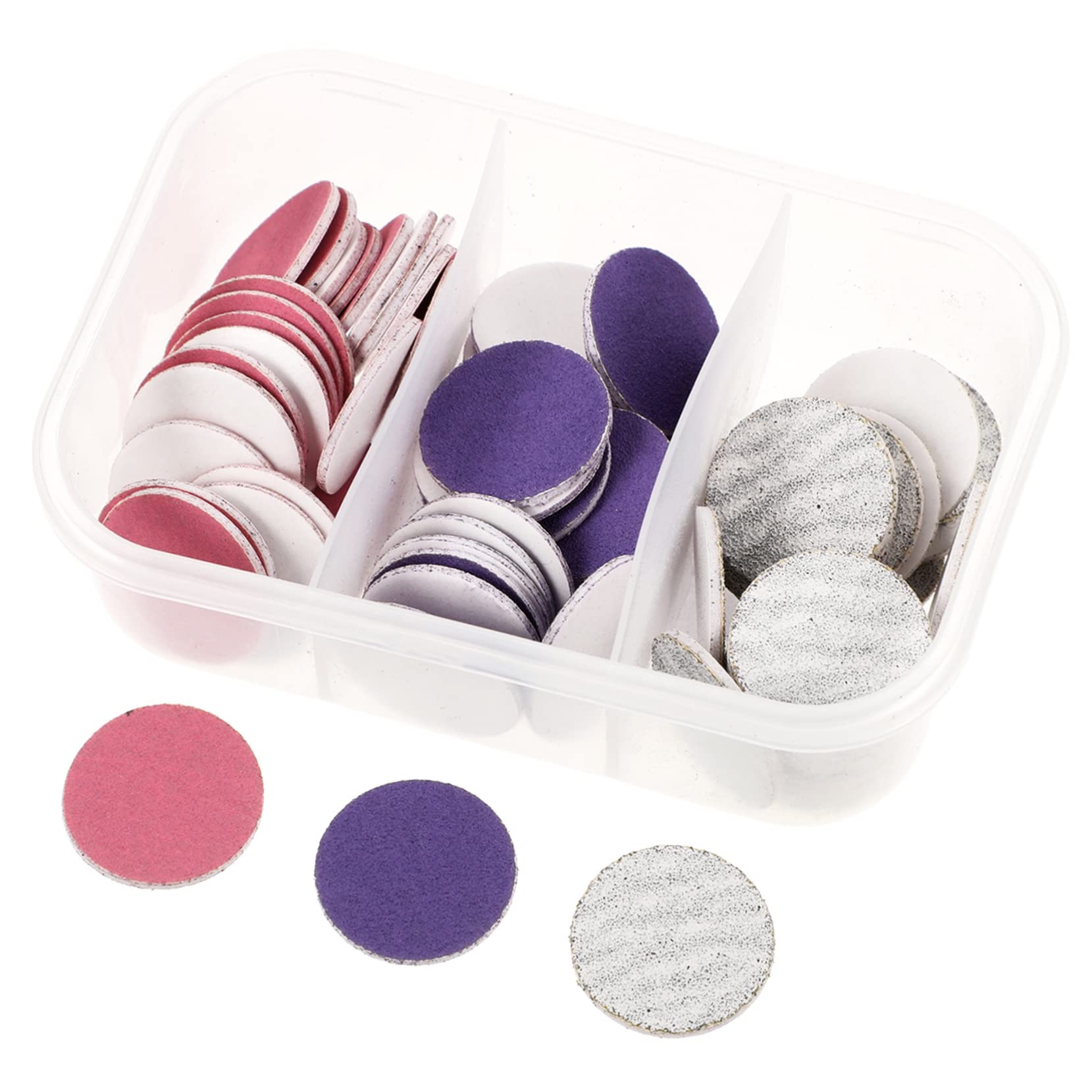 Beaupretty 5 Sets Electric Foot Sandpaper Discs - 72pcs Callus Grinder Sanding Pads Replacement for Pedicure - Perfect for Home Foot Care & Salon Professional Use