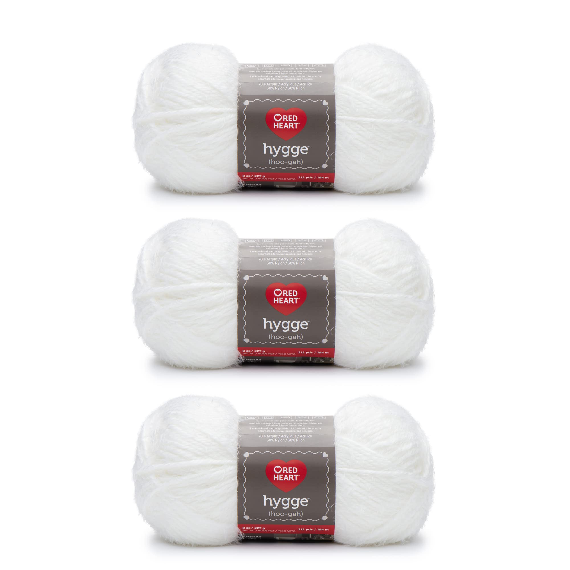Red Heart Hygge Yarn - Soft & Cozy Knitting & Crochet Yarn for Sweaters, Blankets & Scarves | Perfect for DIY Crafts & Winter Projects