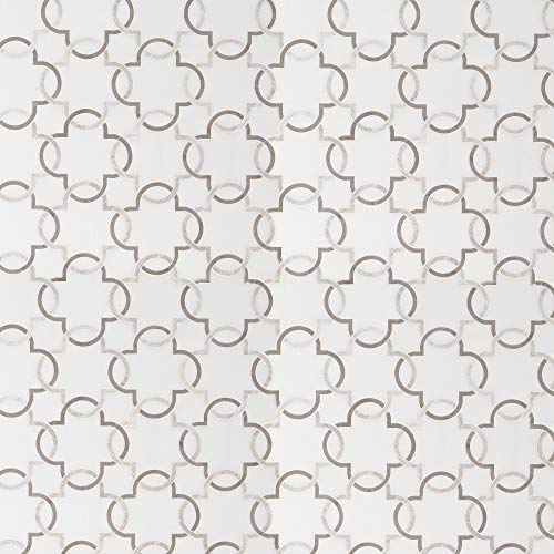 Bianco Quatrefoil White
