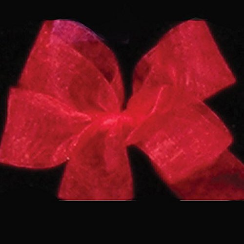 Premium Red Organdy Craft Ribbon - 2 Inch x 55 Yards Roll - Perfect for Gift Wrapping, DIY Crafts, Wedding Decorations & Party Favors
