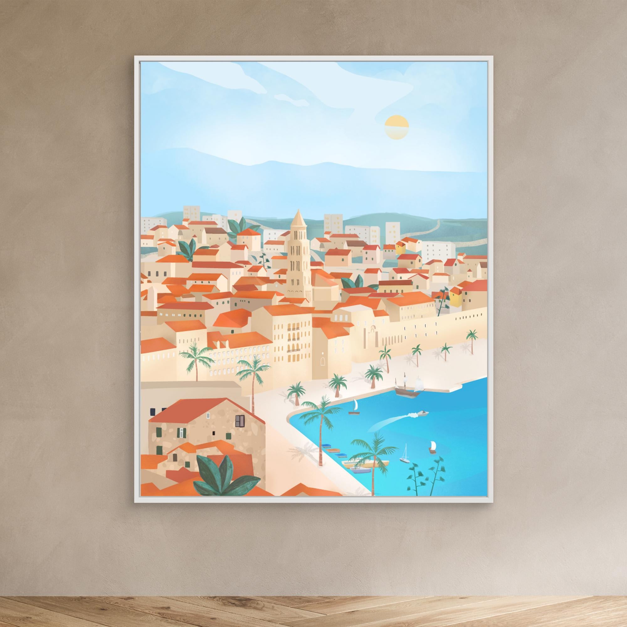 Stunning Canvas Print of Split, Croatia by Petra Lizde – Perfect for Home & Office Wall Decor