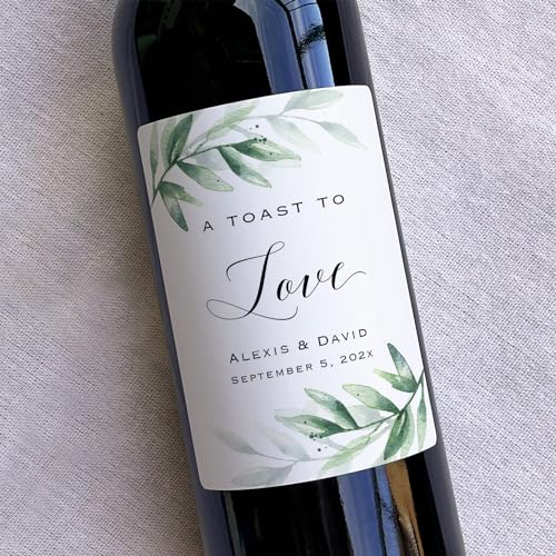 Wine Label - A toast to love