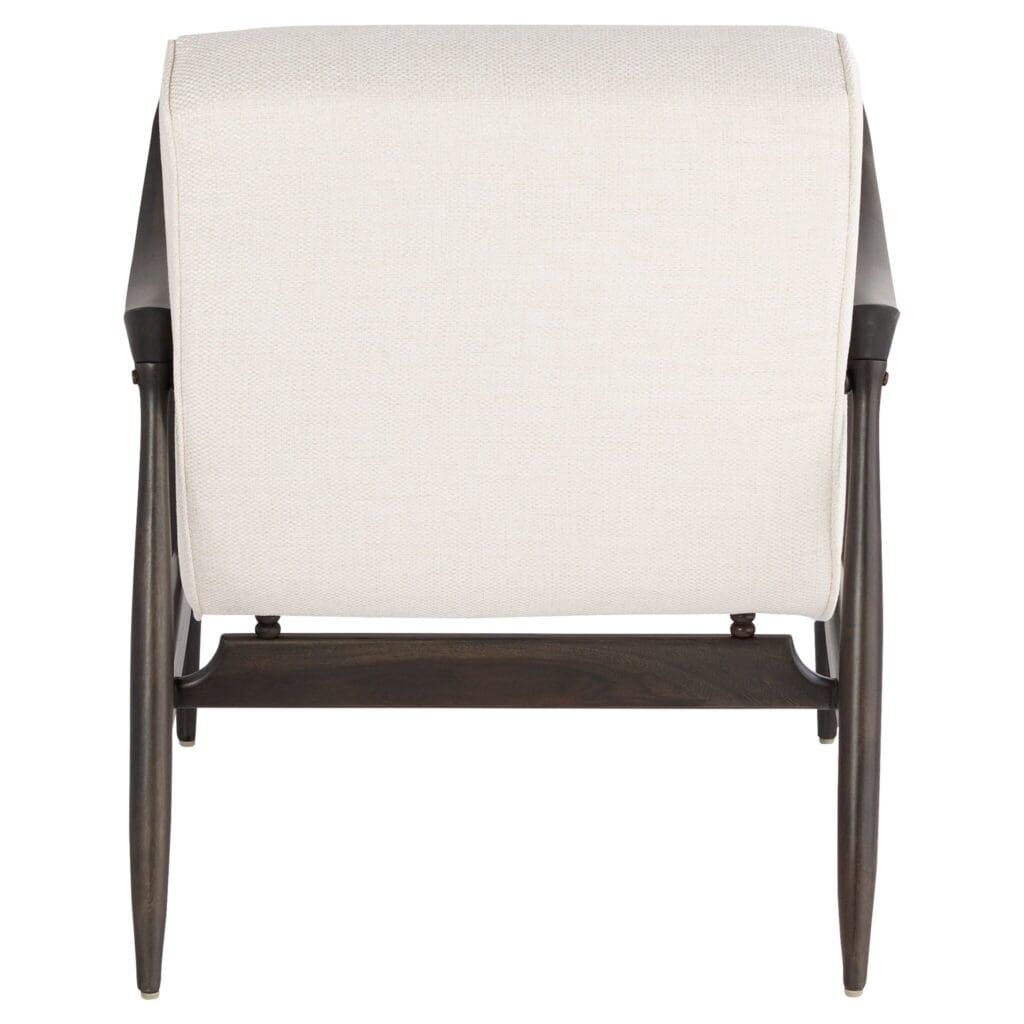 Cyan Design 11729 Oscar Arm Chair in Dark Brown & Cream - Luxurious Living Room Accent Chair for Home Office or Reading Nook