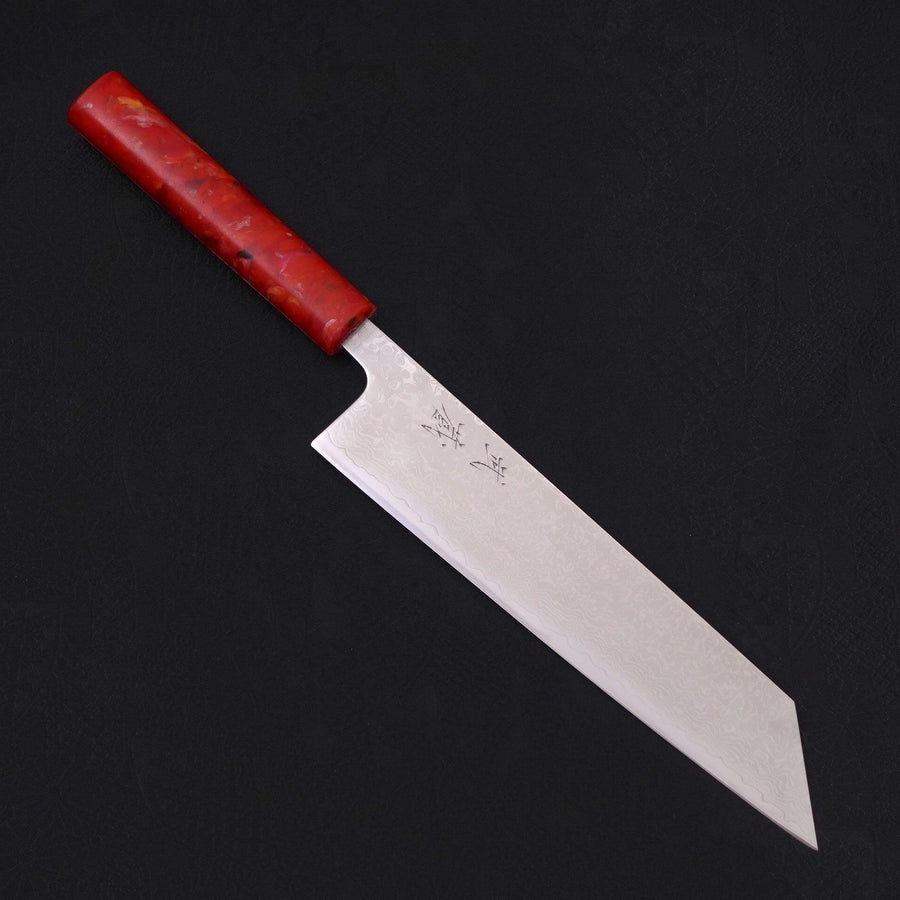 Premium Kiritsuke Knife 210mm - VG-10 Damascus Steel Blade with Ocean Red Handle - Japanese Chef Knife for Sushi, Sashimi & Precision Cutting - Perfect for Professional Chefs & Home Cooking Enthusiasts