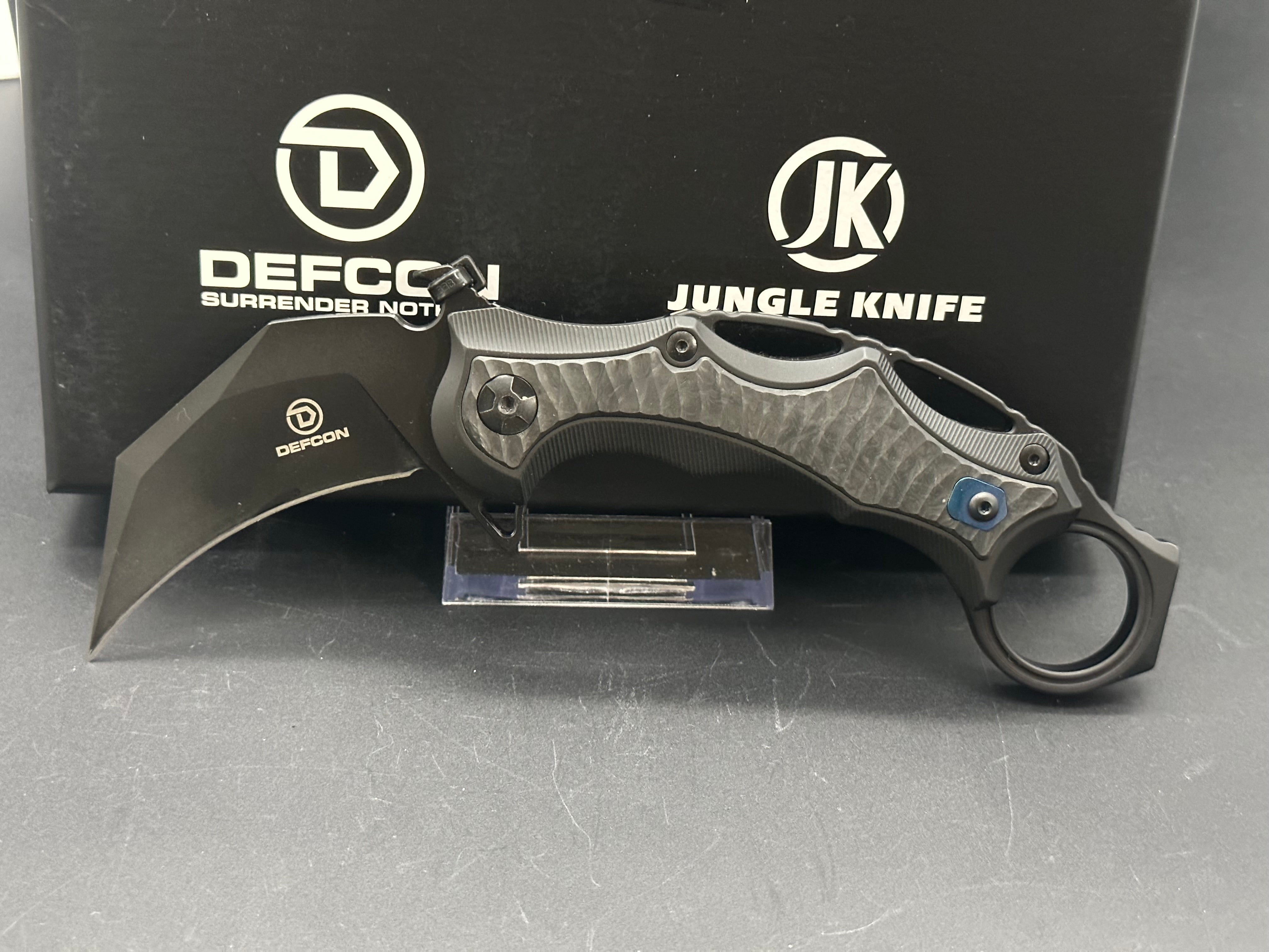 Defcon Raptor Jungle Karambit Knife - Tactical Survival Blade for Outdoor Camping, Hunting & Self Defense