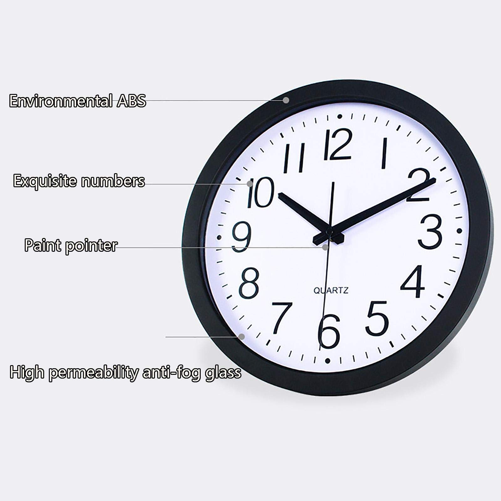 12 Inch Waterproof Outdoor Wall Clock - Silent Metal Garden Clock with Battery Operation for Patio, Yard & Home Decor - Perfect for Outdoor Living Spaces & Weatherproof Timekeeping