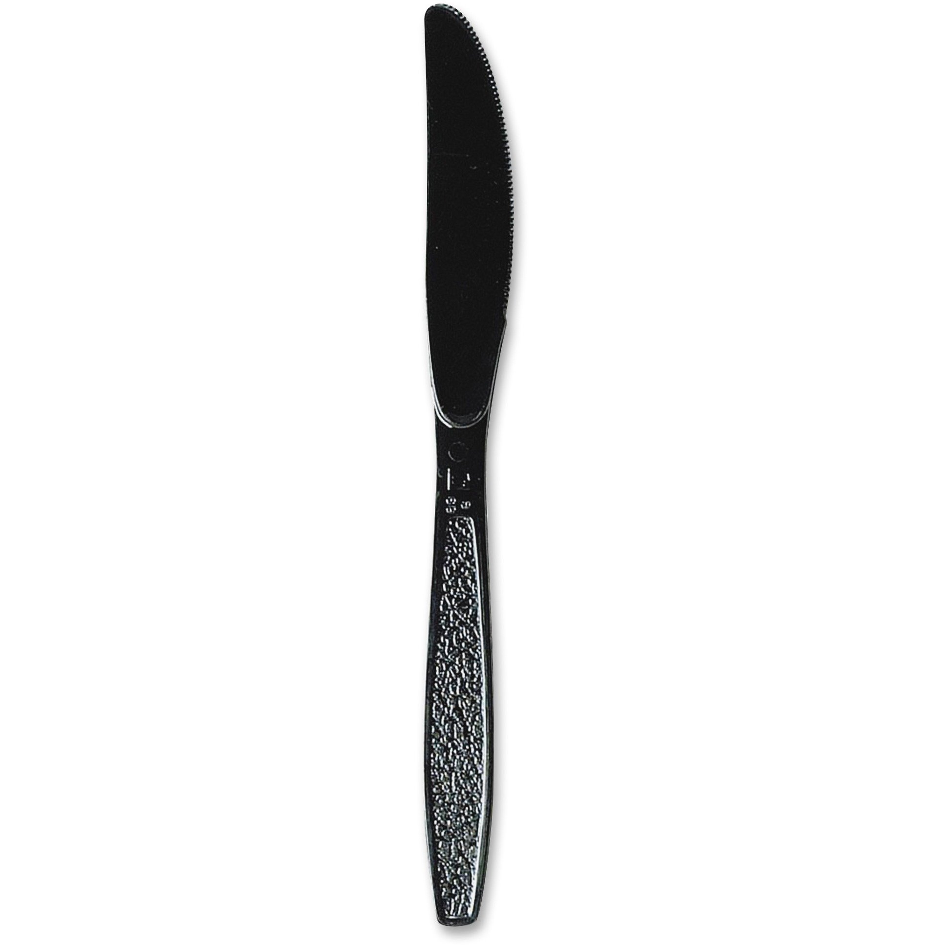 Heavyweight Plastic Knives - 1000 Pack, Black SOLO CUPS GDR6KN Guildware - Perfect for Parties, Catering & Outdoor Events