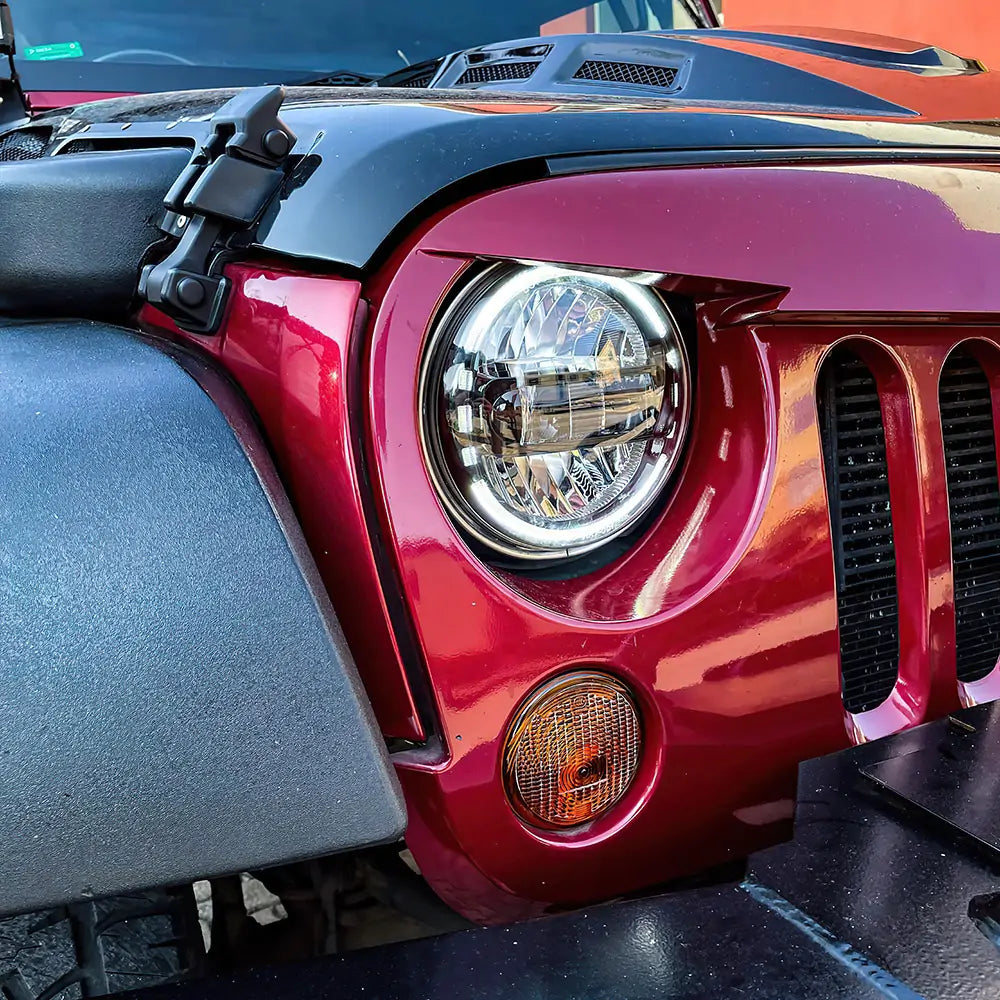 LOYO® 7 Inch LED King Kong Headlights with Huge C-Shaped Tail Lights Combo - High Performance Off-Road Lighting for Trucks, Jeeps & ATVs - Perfect for Night Driving, Off-Road Adventures & Vehicle Customization