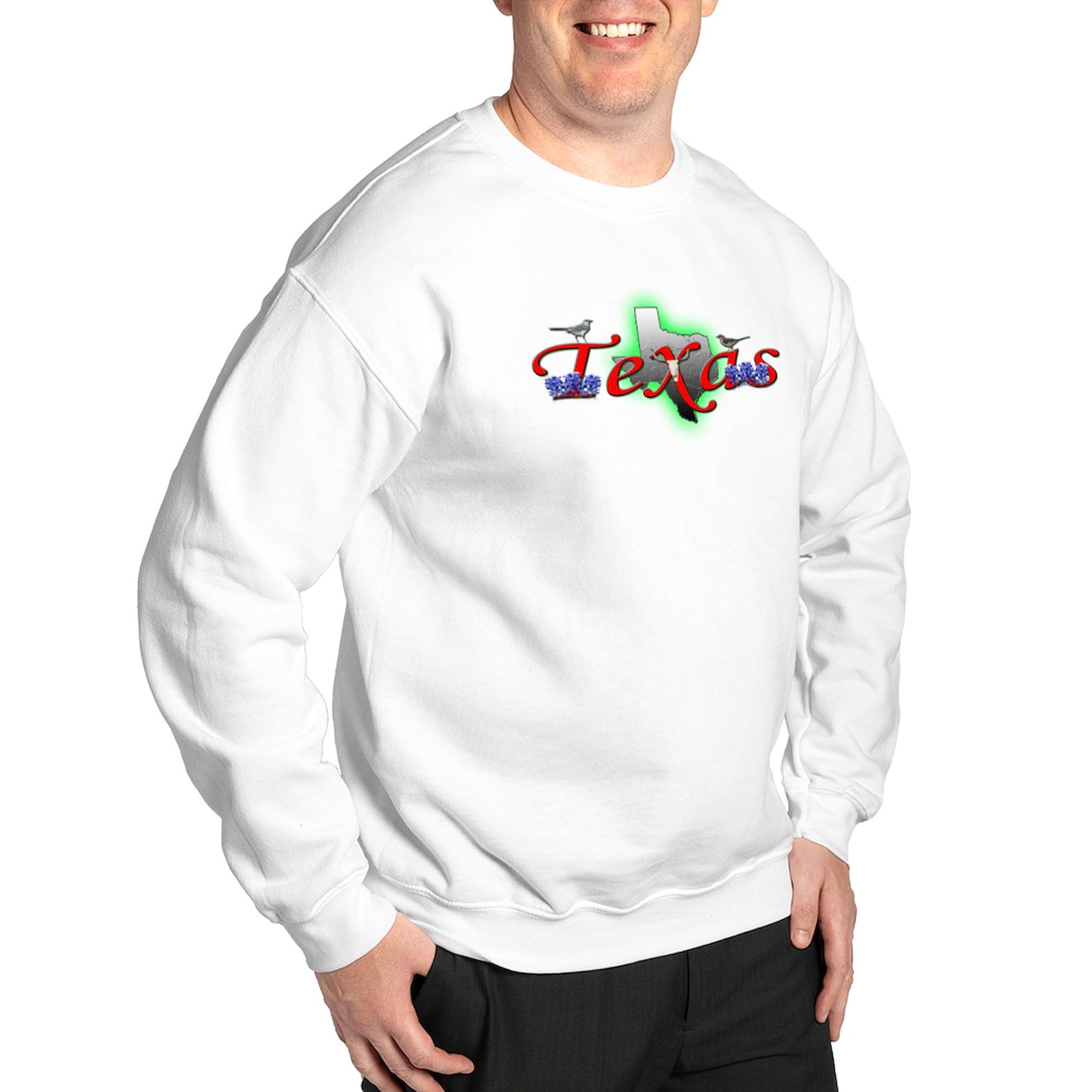 Texas Sweatshirt for Men & Women - Classic Crewneck Lightweight Pullover Hoodie | Perfect for Casual Wear, College Campus, Football Games & Texas Pride Outfits