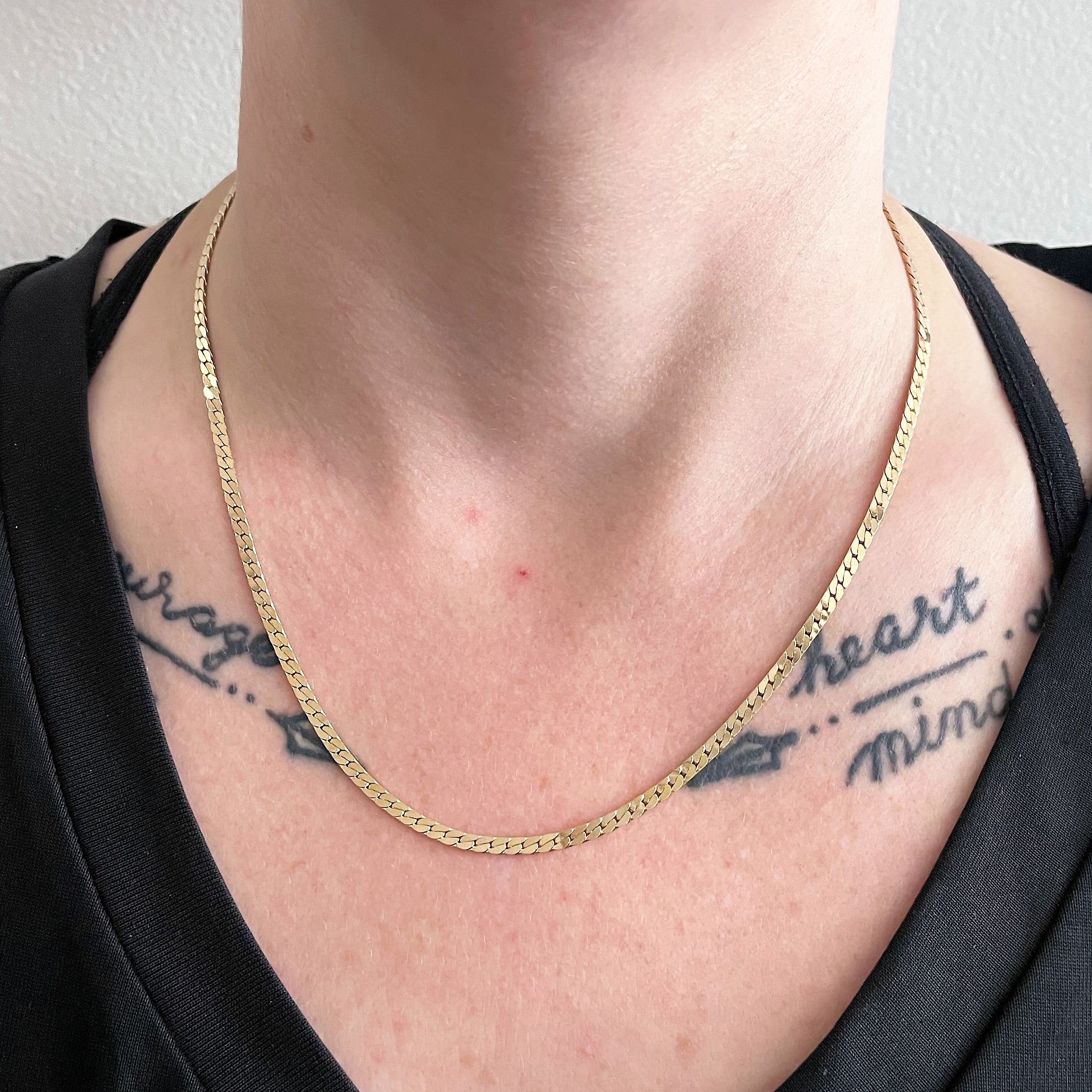 10K Yellow Gold S-Link Chain Necklace - 17 Inch Durable & Elegant Jewelry for Women - Perfect for Everyday Wear, Gifts & Special Occasions
