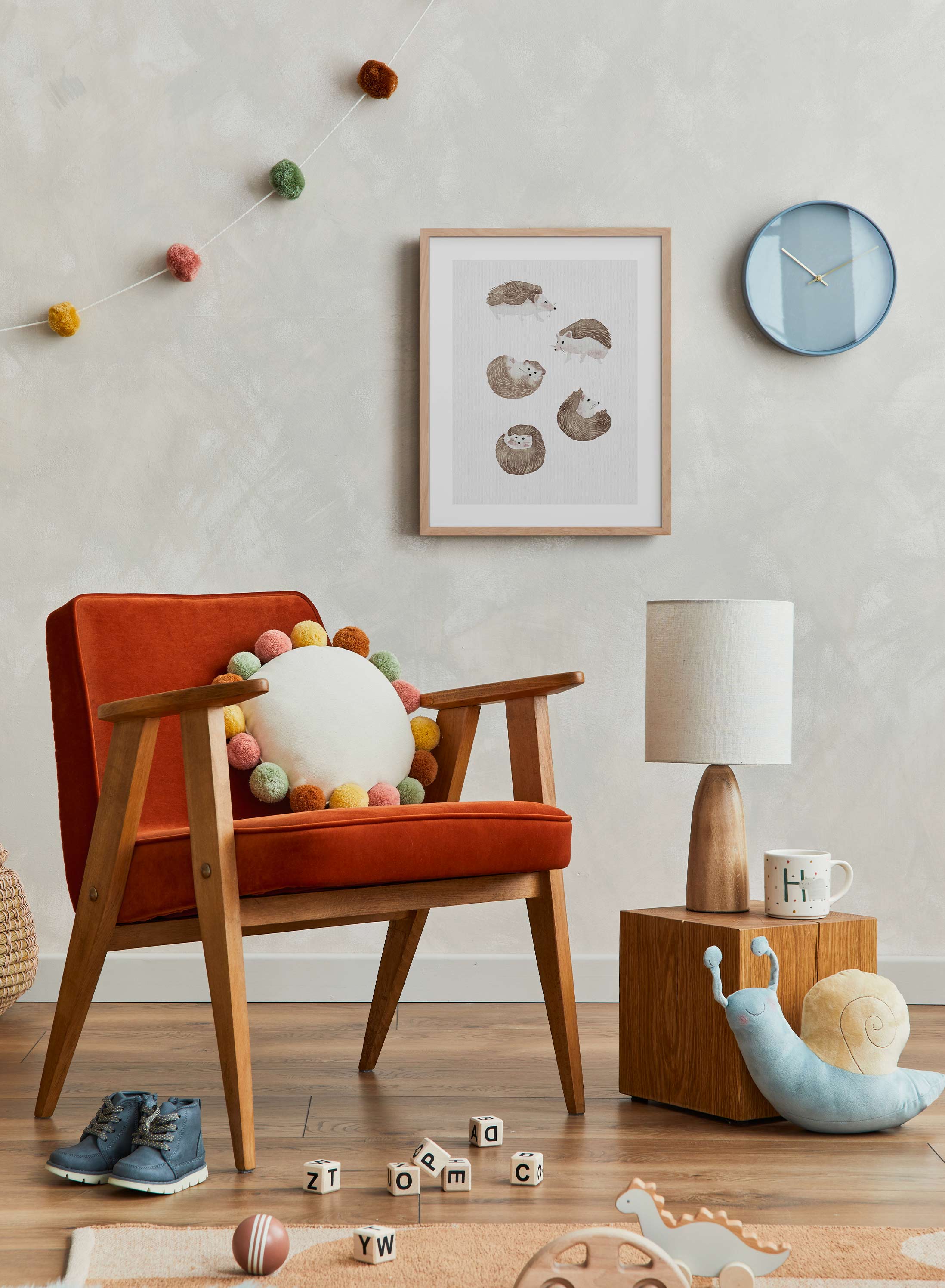 Cute Hedgehog Wall Art Poster - Adorable Animal Decor for Nursery, Kids Room & Office - Perfect Gift for Hedgehog Lovers
