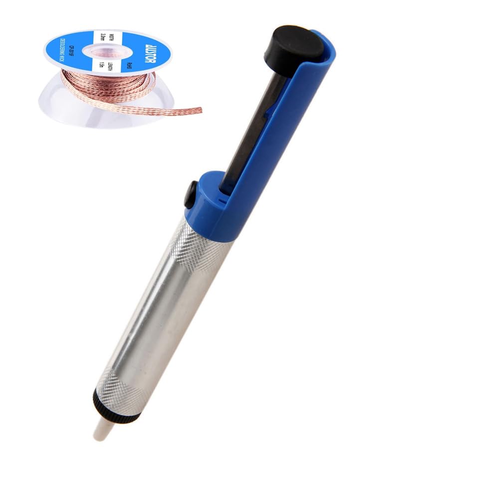 Desoldering Pump with Solder Sucker - High Power Vacuum Desolder Tool for Electronics Repair, PCB, and Circuit Board Soldering Removal - Perfect for DIY, Hobbyists, and Professional Technicians