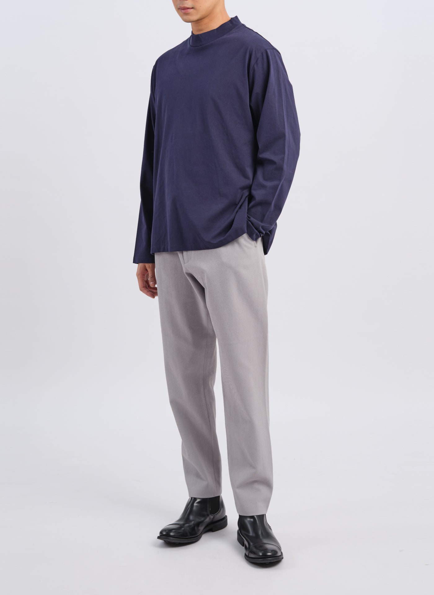 Solotex Gabardine Work Pants - Ankle Length Tapered Slim Fit Trousers for Men | Professional Office & Business Casual Wear