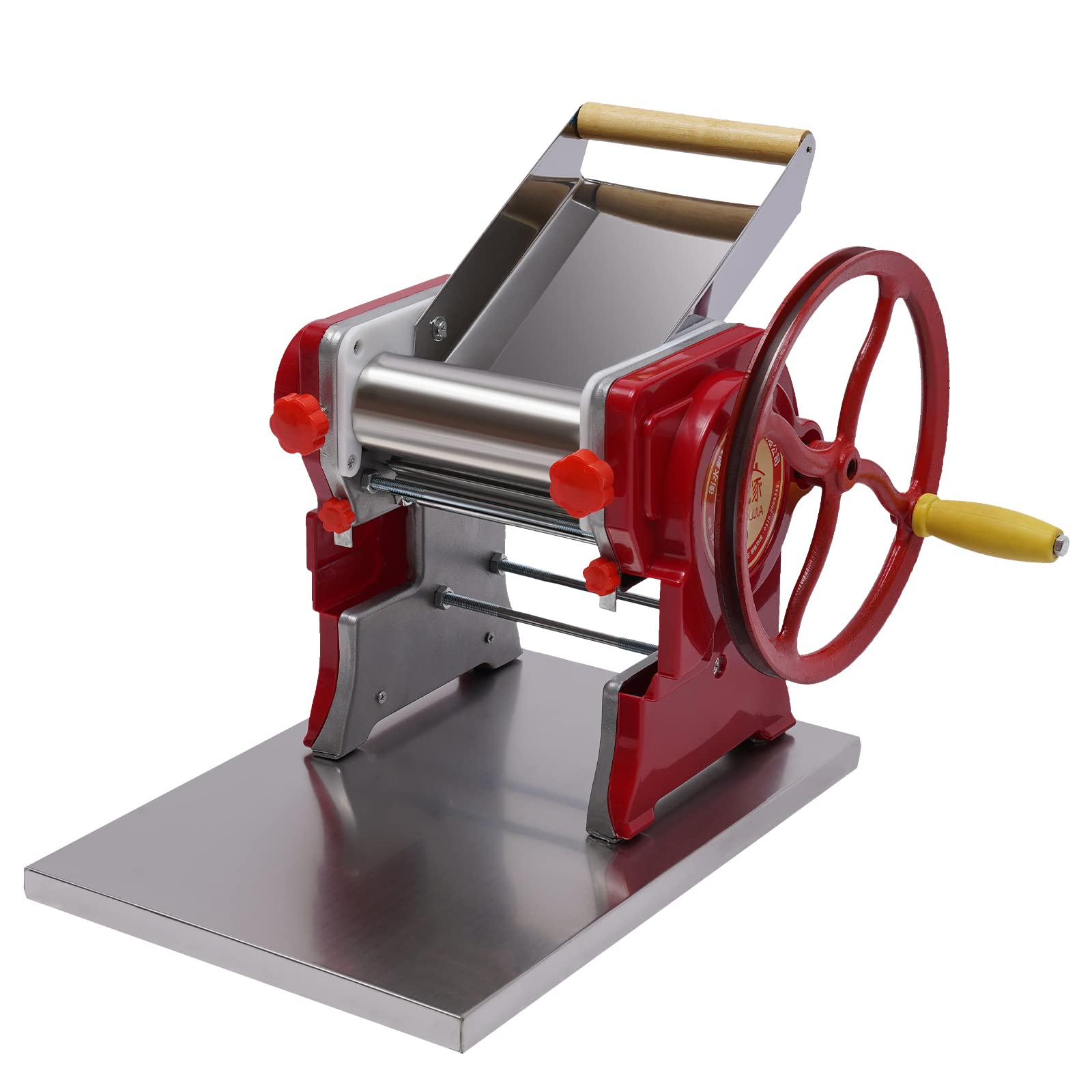 Stainless Steel Manual Pasta Maker Machine - Adjustable 0.5-5mm Thickness for Homemade Spaghetti, Fettuccini & Lasagna | Perfect for Italian Cooking, Family Meals & Restaurant Use