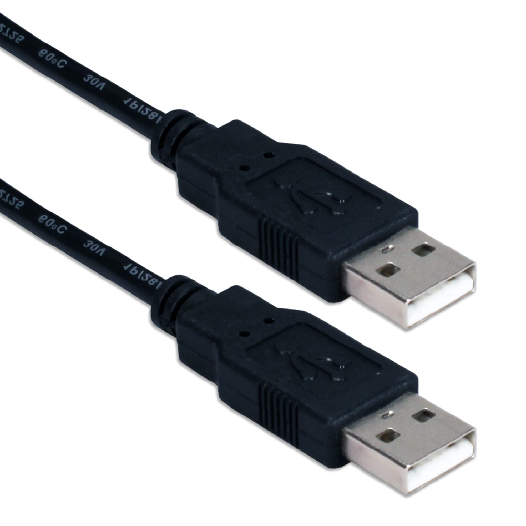 QVS USB 2.0 Cable 15ft High Speed Data Sync Charging Cord for Smartphones, Tablets, Printers - Perfect for Home, Office & Travel Use
