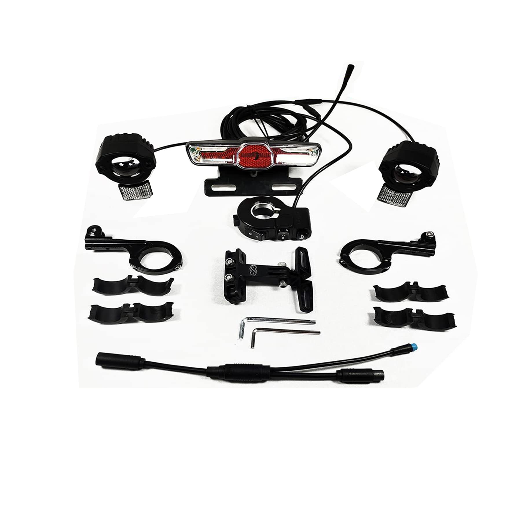 PALUMMA Electric Bike Turn Signal & Tail Light - Waterproof LED Bicycle Lights with Horn Switch for E-Bikes (BBS 01/02 HD) | Perfect for Night Riding & Urban Commuting