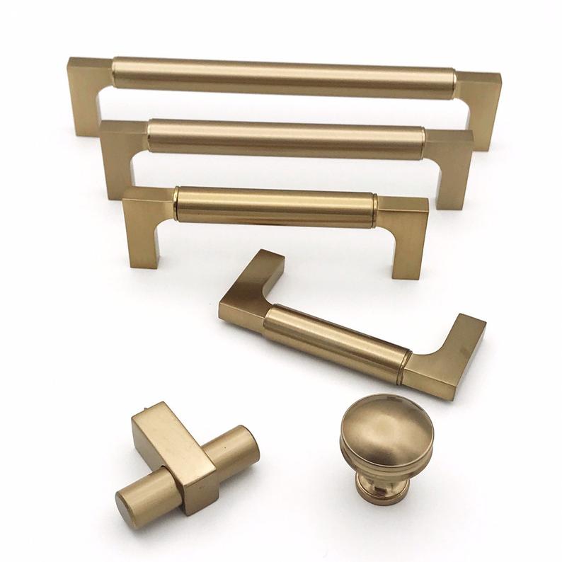 Paris Champagne Bronze Drawer Pulls and Knobs - Elegant Cabinet Hardware for Kitchen, Bathroom & Furniture (Set of 10) - Perfect for Home Renovation and DIY Projects