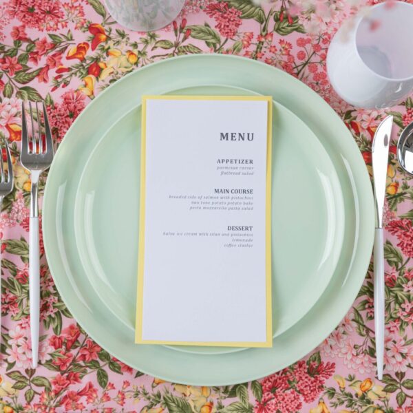 Premium Mint Green Round Plastic Plates - 10 Pack Elegant Disposable Dinner Plates for Parties, Weddings, Picnics & Outdoor Dining