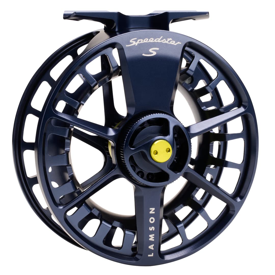 LAMSON Speedster S-Series Fly Fishing Reel - Super Large Arbor, CNC Machined & Anodized, All-Water Performance with Rapid Line Pickup - Perfect for Trout, Salmon & Saltwater Fly Fishing Adventures