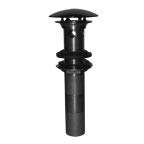 Solid Brass Dome Cap Drain without Overflow - Antique Brass Finish - Bathroom Sink Drain for Vintage & Modern Decor