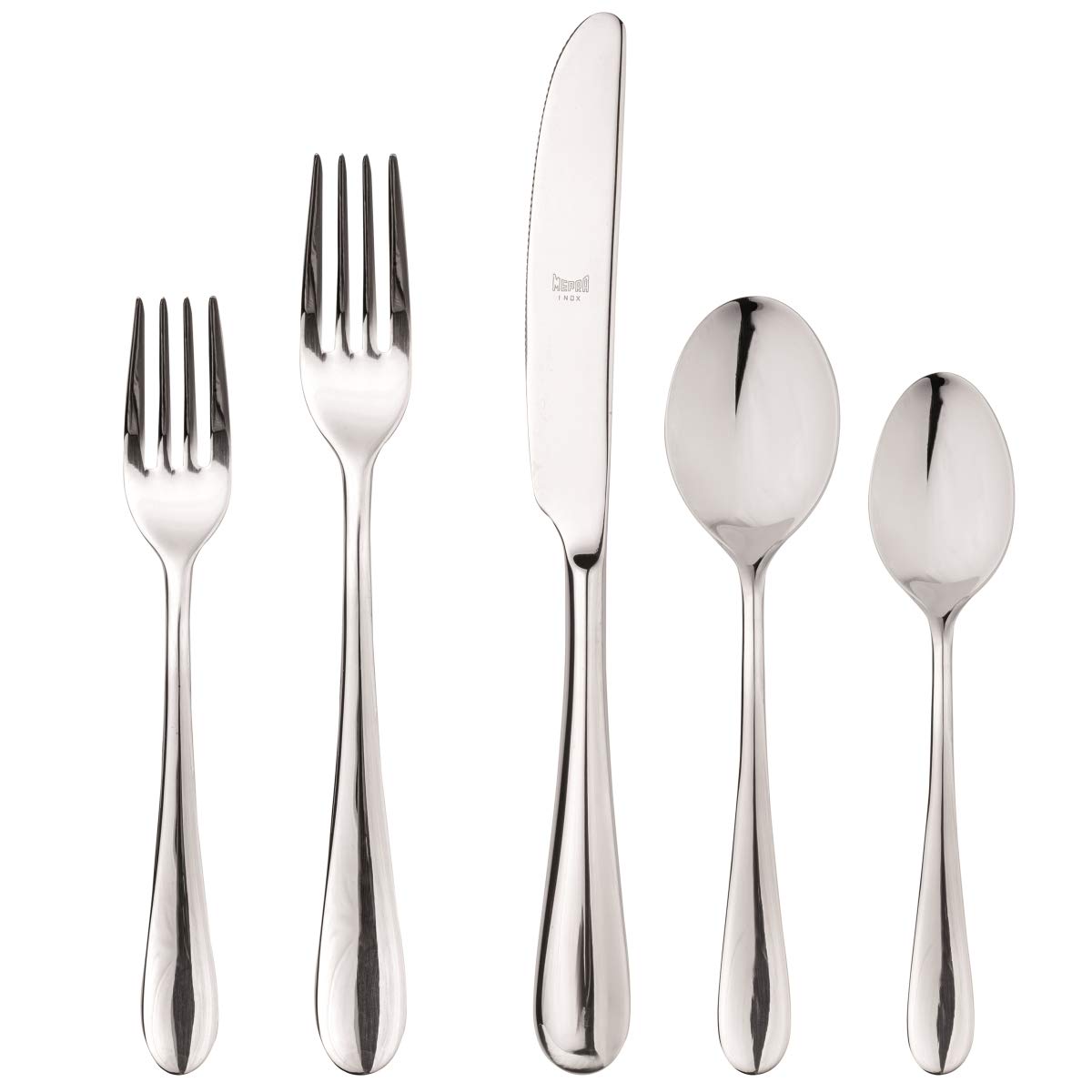 Premium 20-Piece Natura Cutlery Set - Stainless Steel Knife Fork Spoon Set for Home, Kitchen, Restaurant & Outdoor Dining | Dishwasher Safe Cutlery