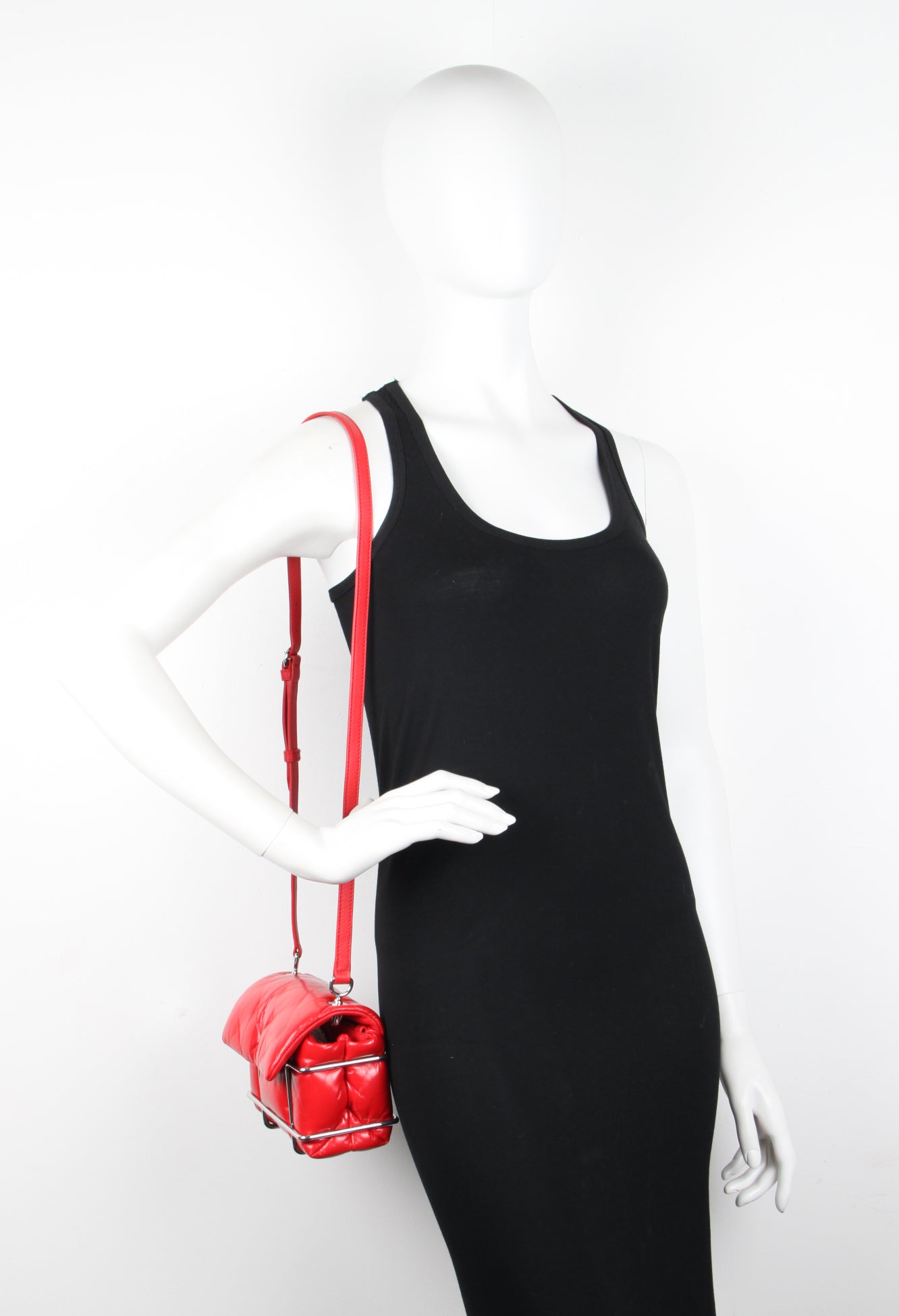 Halo Quilted Crossbody Bag for Women - Stylish Red & Silver Leather Purse - Perfect for Travel, Shopping & Everyday Use
