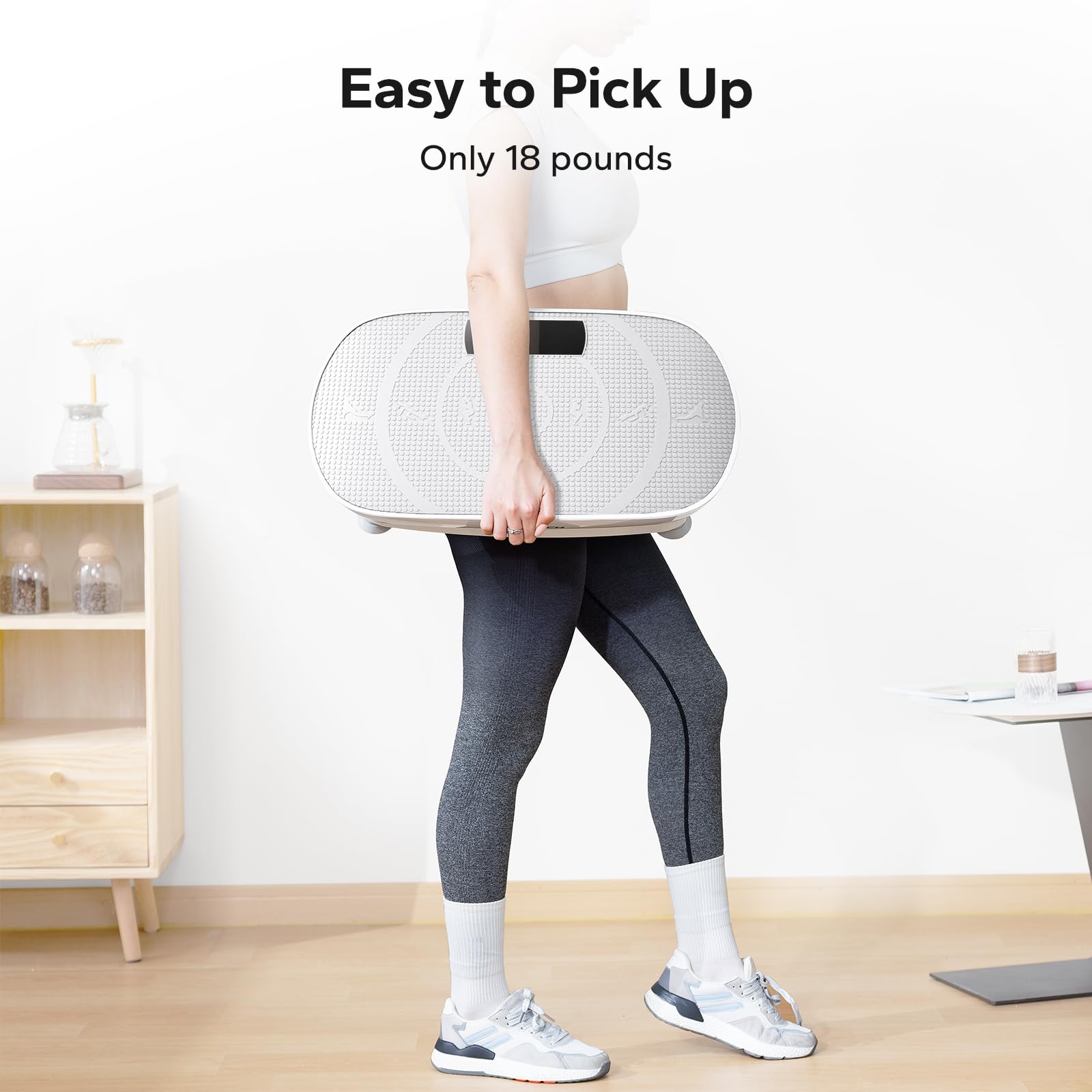 MERACH Whole Body Vibration Plate Exercise Machine - Adjustable Speed & Intensity for Home Workout, Weight Loss & Lymphatic Drainage | Portable Fitness Platform for Muscle Recovery, Toning & Relaxation | Ideal for Home Gym, Office & Physical Therapy