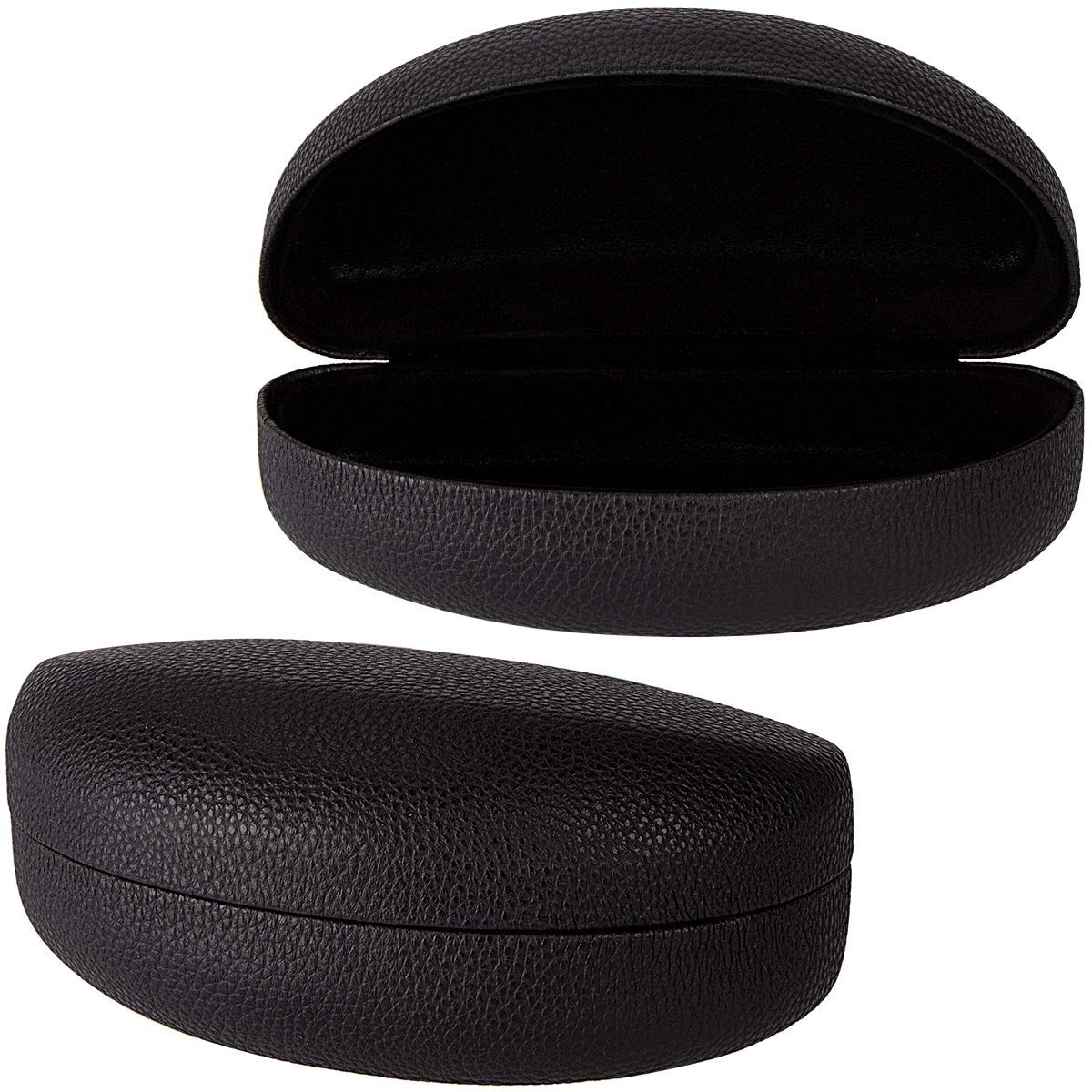 Premium Women's Leather Extra Large Glasses Case - Fits Most Oversized Sunglasses & Eyeglasses | Travel, Work & Daily Protection