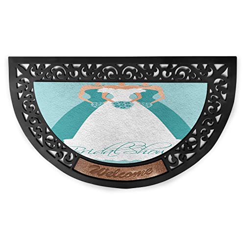 Turquoise Blue and White