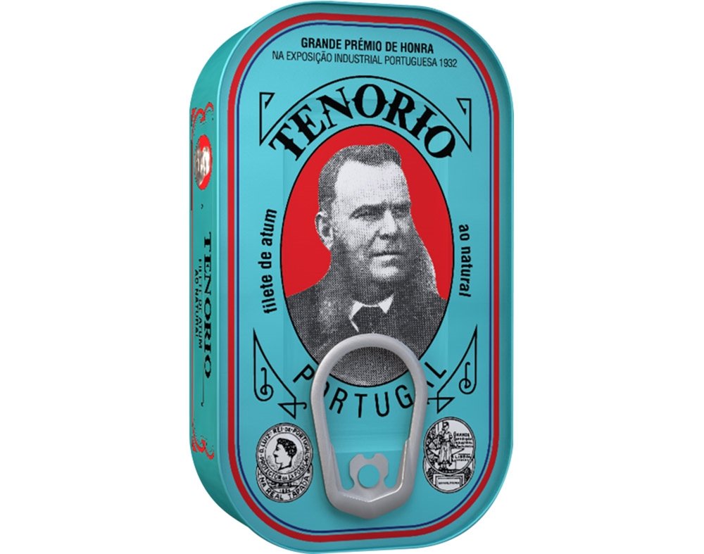 Premium Portugal Tenório Tuna Fillet in Brine - 120g Can | Wild Caught, High Protein | Perfect for Salads, Sandwiches & Healthy Snacks