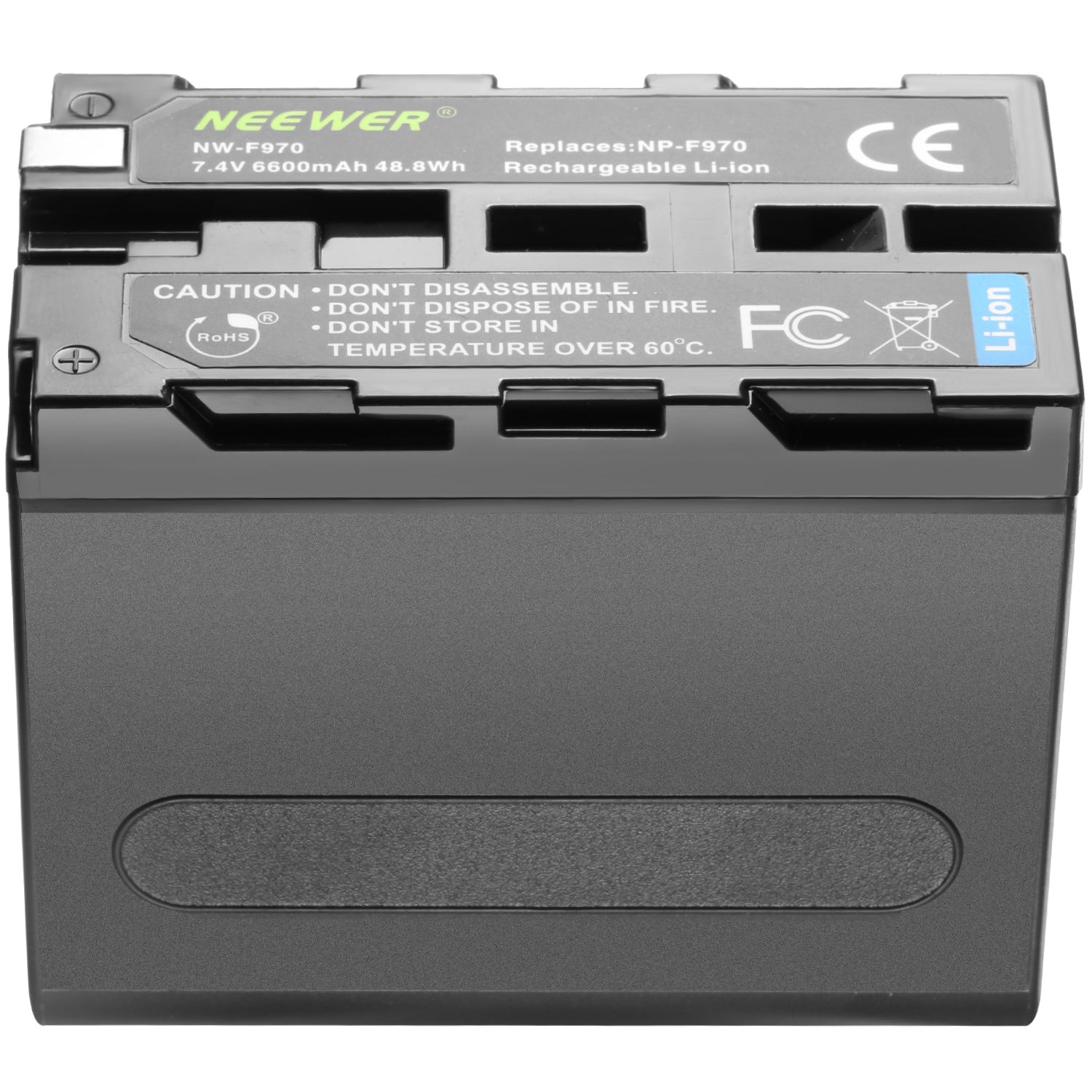 NEEWER NP-F970 6600mAh Replacement Battery for Sony Cameras - Compatible with Sony A7III, A7RIII, A9, and More - Perfect for Photography, Videography, and Travel