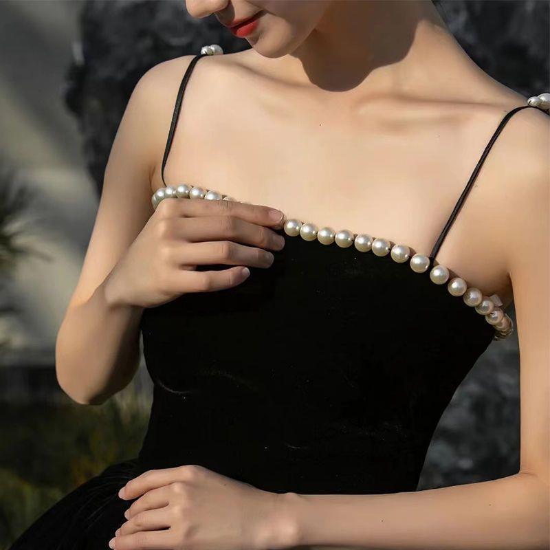 Elegant Beaded Spaghetti Strap Midi Formal Dress for Evening Gowns & Prom - Perfect for Weddings, Cocktail Parties, and Special Occasions