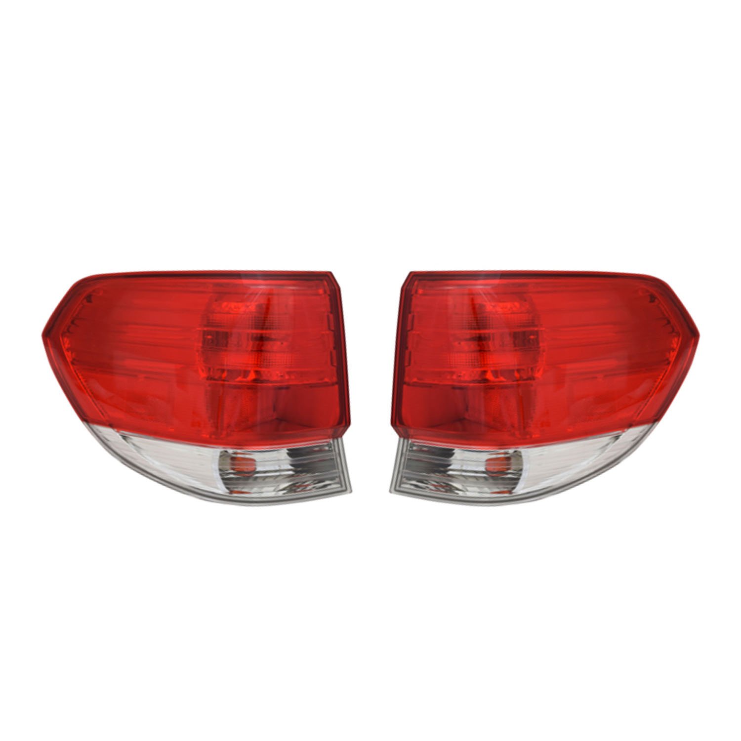 RAREELECTRICAL New Outer Pair of Tail Lights Compatible with Honda Odyssey 2008-2010 - HO2818134 33551-SHJ-A51 HO2819134 33501-SHJ-A51 33501SHJA51 - Perfect for Replacement & Nighttime Safety