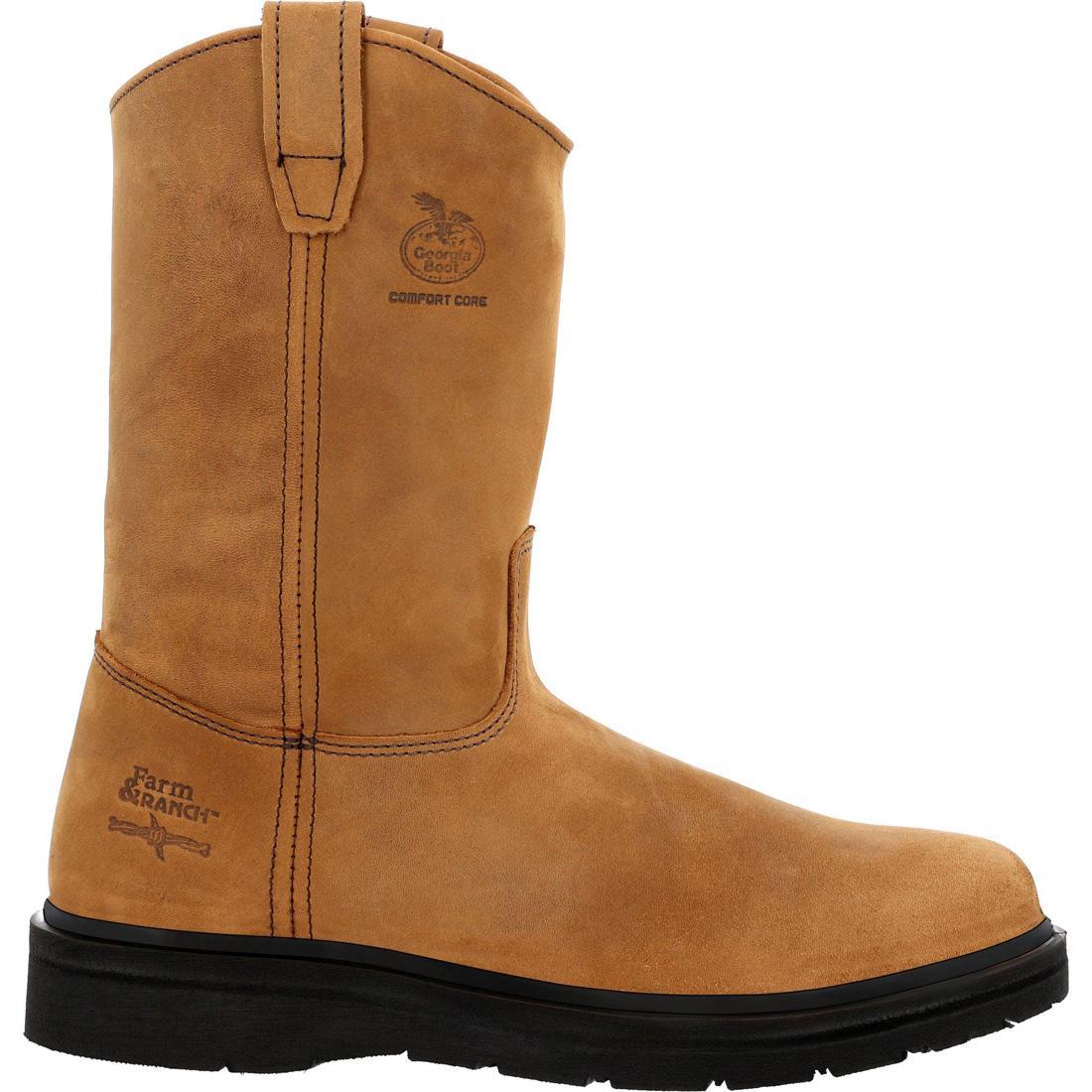 Best Farm and Ranch Pull-On Work Boots for Men & Women - Waterproof, Slip-Resistant, Comfortable - Ideal for Farming, Ranching, Construction & Outdoor Work