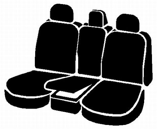 Fia OE37-36 CHARC Custom Fit Front Seat Cover 40/20/40 Split Bench - Premium Tweed Fabric in Charcoal | Perfect for Trucks, SUVs & Cars | Protects Seats from Wear, Spills & Pets