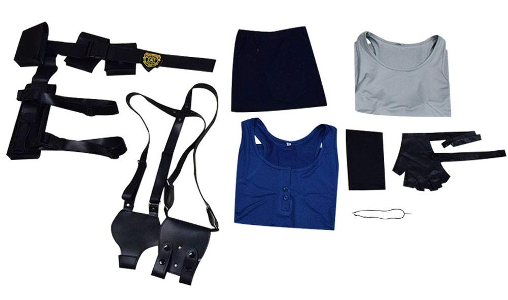 Jill Valentine Costume for Women - Adult Halloween Cosplay Outfit Full Set | Resident Evil Inspired Costume for Parties, Halloween & Cosplay Events