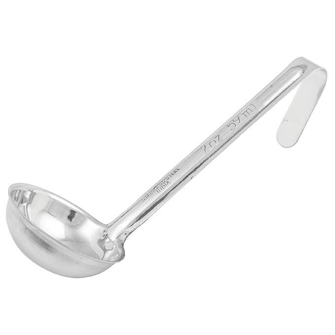 Winco 2 Oz Stainless Steel Ladle with Short Handle - Perfect for Serving Soups, Sauces, and Dressings in Restaurants & Home Kitchens