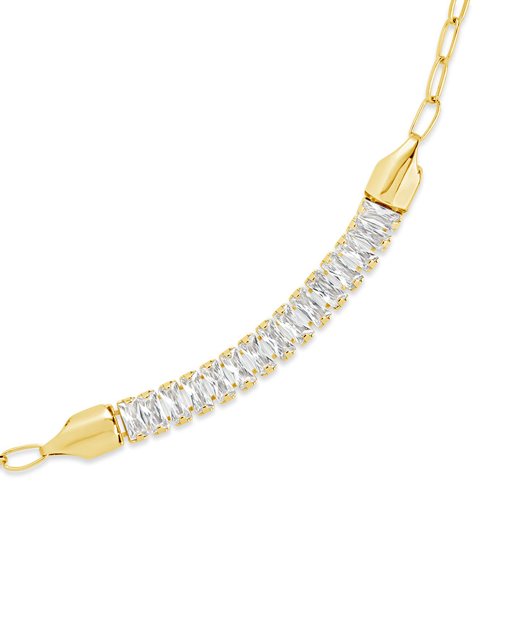 Mackenna CZ & Chain Bracelet - Elegant Cubic Zirconia Bracelet for Women, Fashion Jewelry Gift for Her, Perfect for Parties, Weddings & Everyday Wear