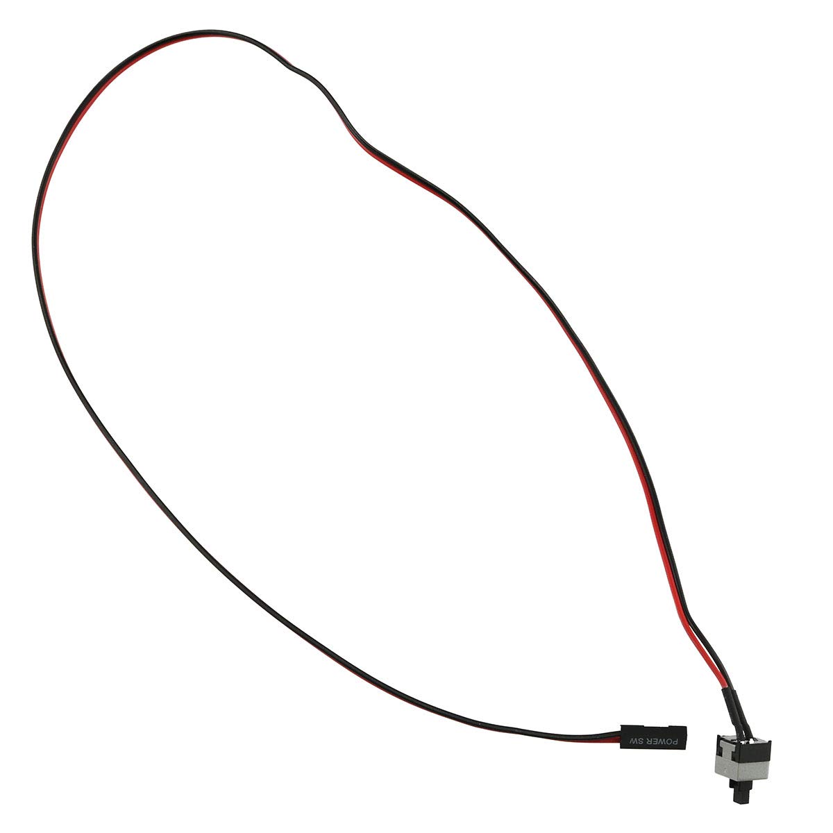 E-outstanding ATX Computer Power Switch - 4PCS 50cm 2Pin PC Case Power Button Cable with Reset Switch for Motherboard Jumper - Perfect for PC Builds, Case Mods & Computer Repairs