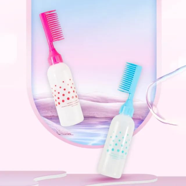 AKADO Hair Dye Applicator Brush Bottle - 120ML Hair Coloring & Styling Tool with Precision Brush (White) - Perfect for At-Home Hair Coloring, Salon Styling & DIY Hair Treatments